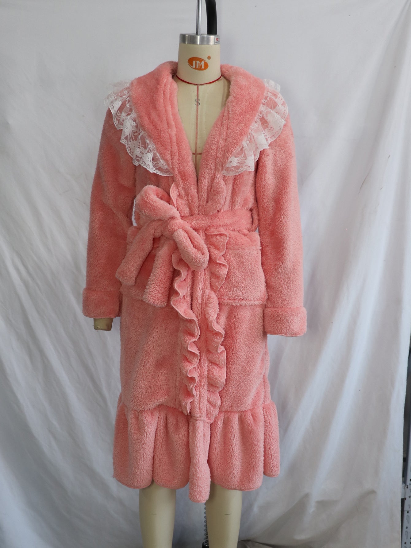 2025 Winter Pajamas Women's Lace Lace Sweet Comfortable Nightgown Thickened Long Pajamas Пижама - GIMAz Home Decor