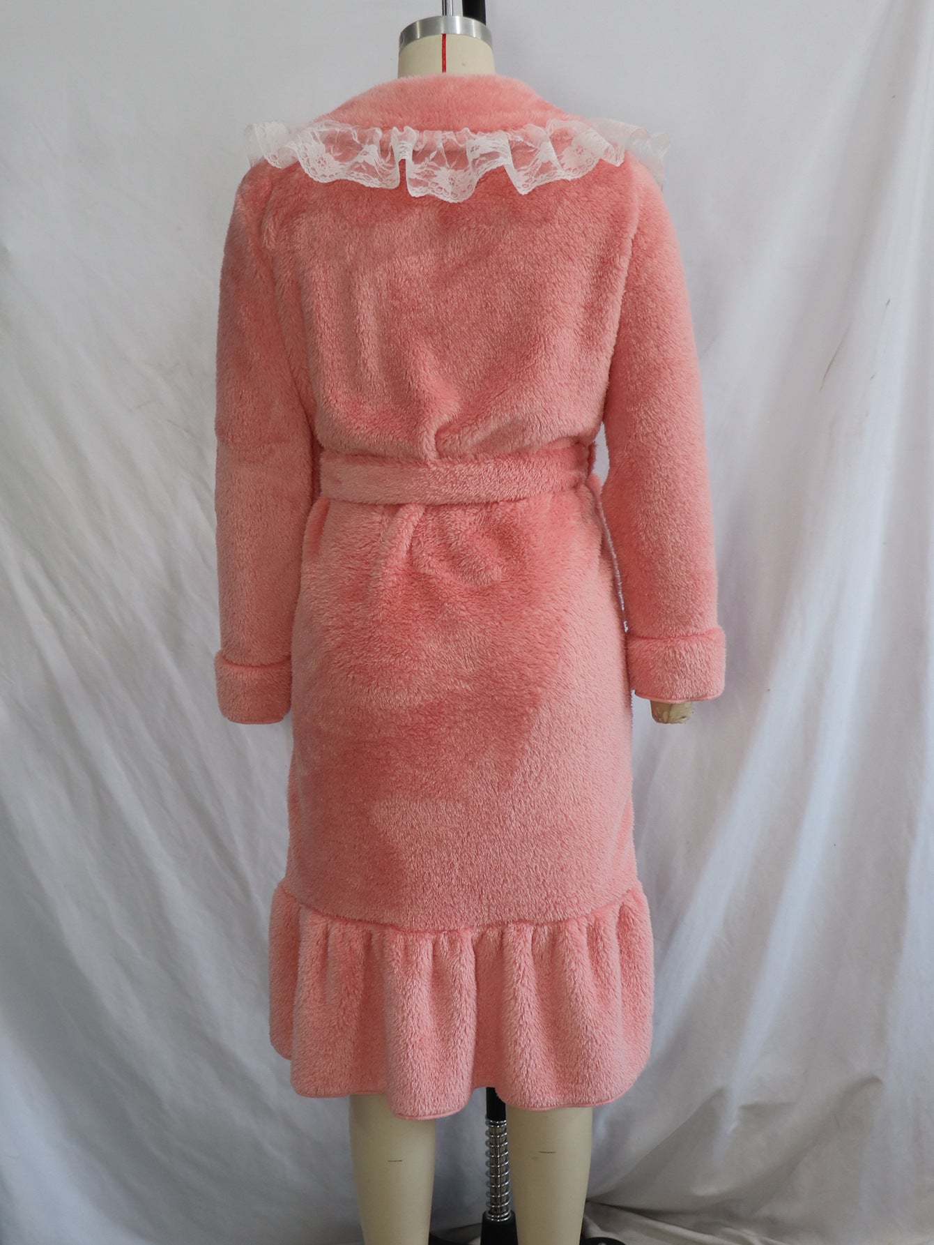 2025 Winter Pajamas Women's Lace Lace Sweet Comfortable Nightgown Thickened Long Pajamas Пижама - GIMAz Home Decor