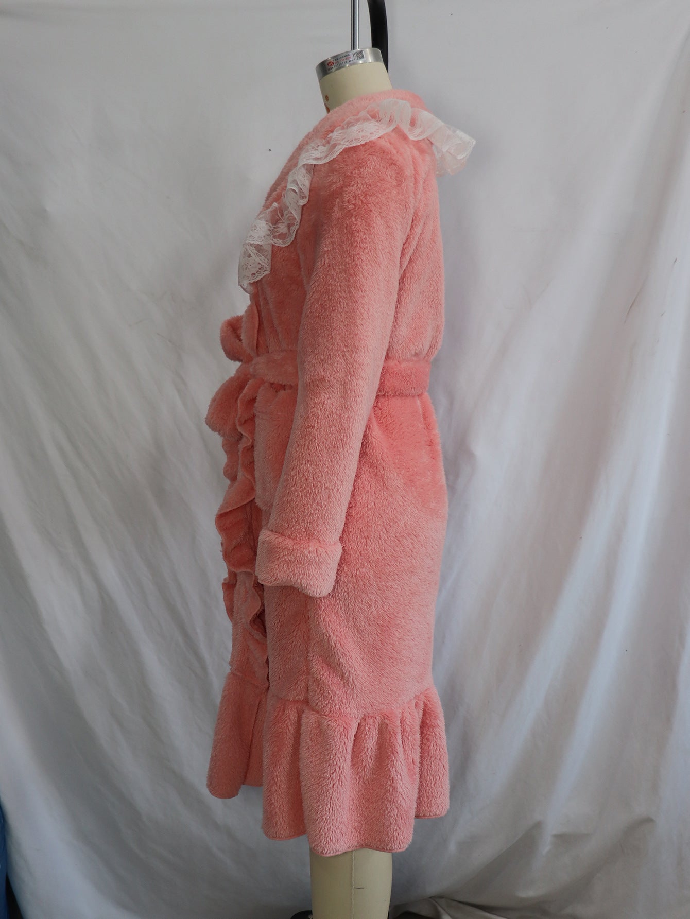 2025 Winter Pajamas Women's Lace Lace Sweet Comfortable Nightgown Thickened Long Pajamas Пижама - GIMAz Home Decor