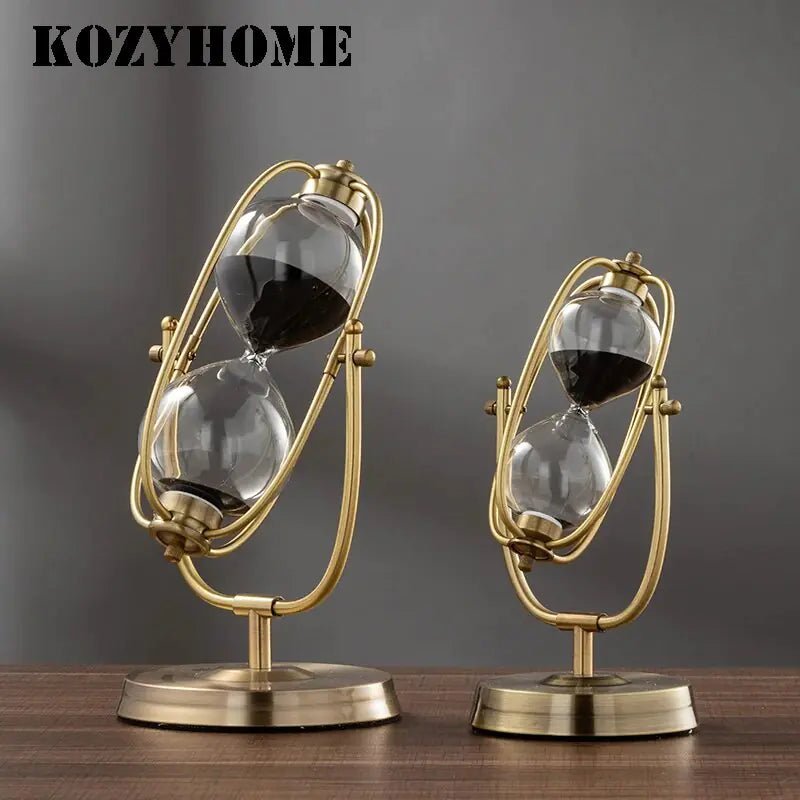 360° Rotating Metal Sand Hourglass - Home Decor GIMazNiche