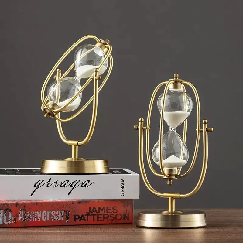 360° Rotating Metal Sand Hourglass - Home Decor GIMazNiche